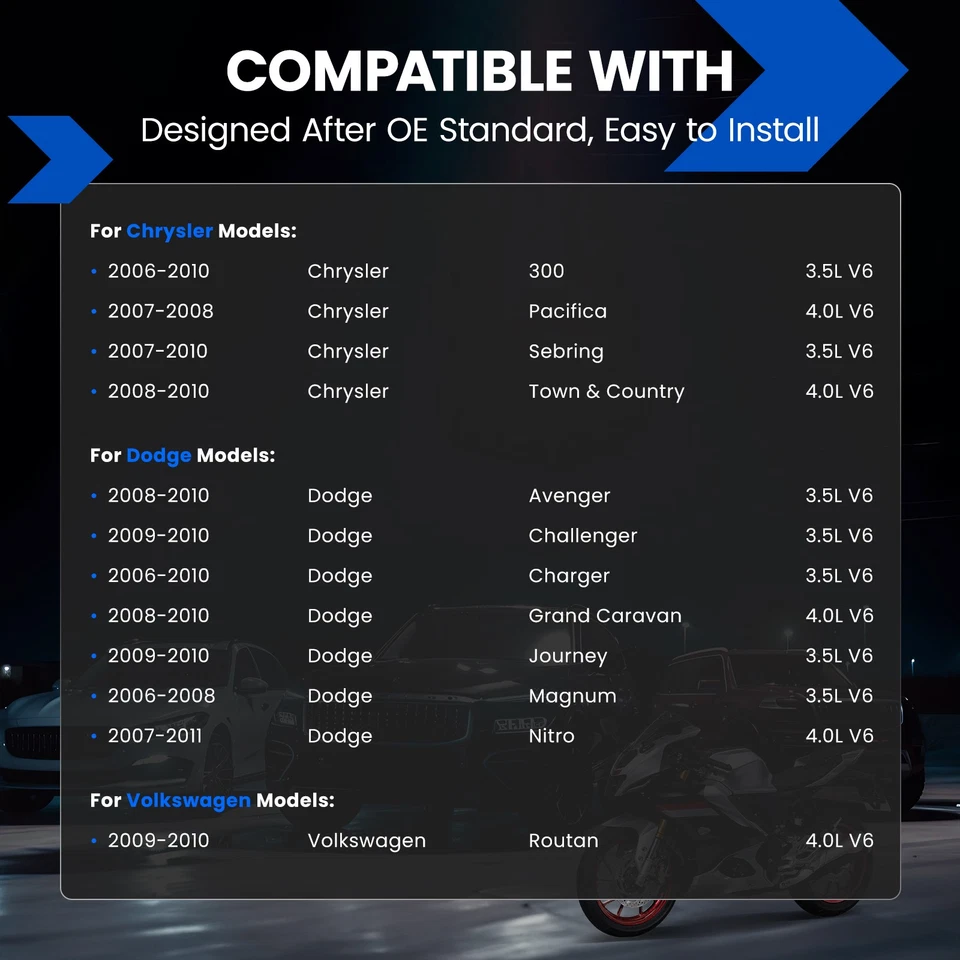 Set Of 8 Ceramic Iridium Spark Plugs Fit For 2008-2010 Chrysler Town & Country - Image 2 of 4