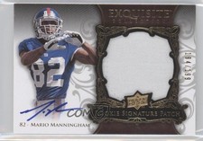 2008 Exquisite Collection Rookie Signature /199 Mario Manningham Patch Auto o8x