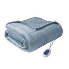 60x70 Electric Microlight to Berber Throw Blu...