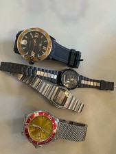 Lot Of 4 Unworking Watches, Stuhrling, Armitron, Seiko, Invicta