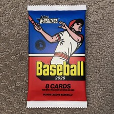 2026 Topps Heritage MLB Baseball Real One AUTO AUTOGRAPH Hot Pack from Mega Box