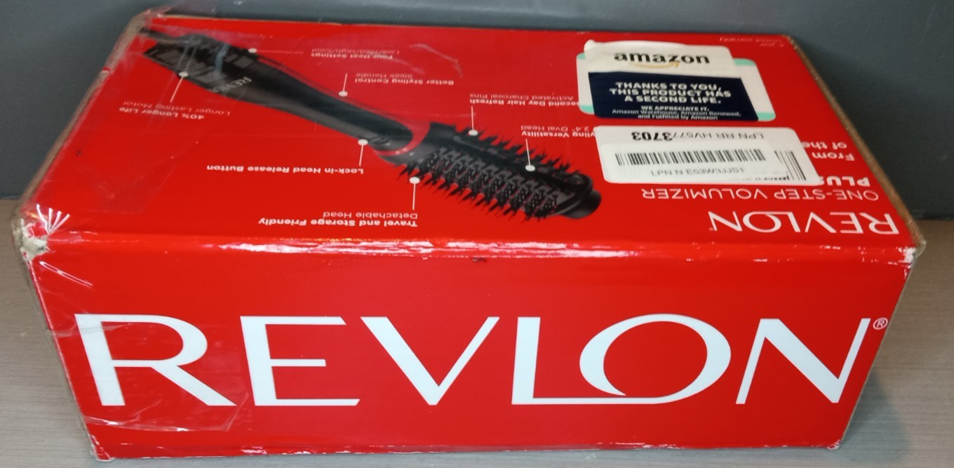 Revlon One-Step Volumizer PLUS Hot Air Brush - Black/Red