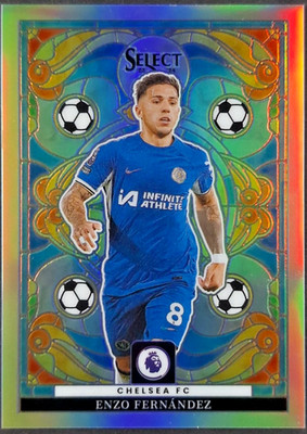 2023-24 Panini Select EPL ENZO FERNANDEZ Stained Glass SSP Case Hit #14