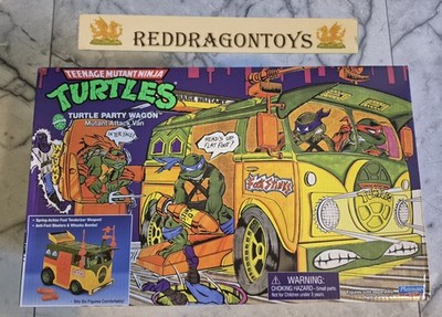 TMNT TEENAGE MUTANT NINJA TURTLES PLAYMATES PARTY VAN WAGON NEUAUFLAGE NEU VERSIEGELT