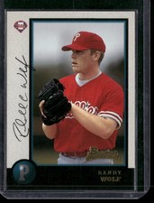 Randy Wolf - 1998 Bowman Baseball Card #308 Rookie Card - Philadelphia Phillies. rookie card picture