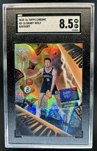 2025 Topps Chrome Danny Wolf Base (RAW)