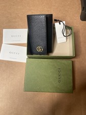 Authentic GUCCI Leather 6 Rings Key Case Black