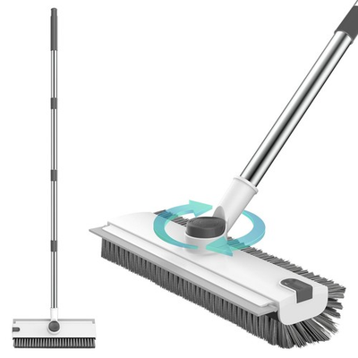 #ad Floor Scrub Brush 3 in 1 Floor Scrub Brush with 54 in Adjustable Long Handle... $31.45