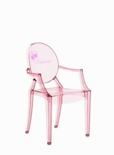 KARTELL LOU LOU GHOST LOULOU SEDIA TRASPARENTE ROSA PER BAMBINI ORIGINALE NUOVA