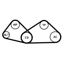 CONTINENTAL CTAM Keilrippenriemensatz 4PK810K1 für SUZUKI SX4 CLASSIC EY GY 3 MZ