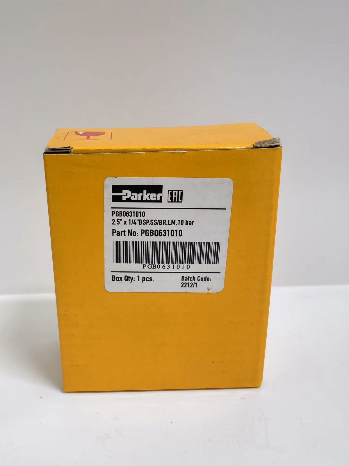 1PC NEW PARKER PGB0631010 Pressure Gauge Expedited Shipping