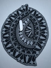 Desigual Poncho Mandala Damen Baumwolle runde Form Einheitsgröße grau