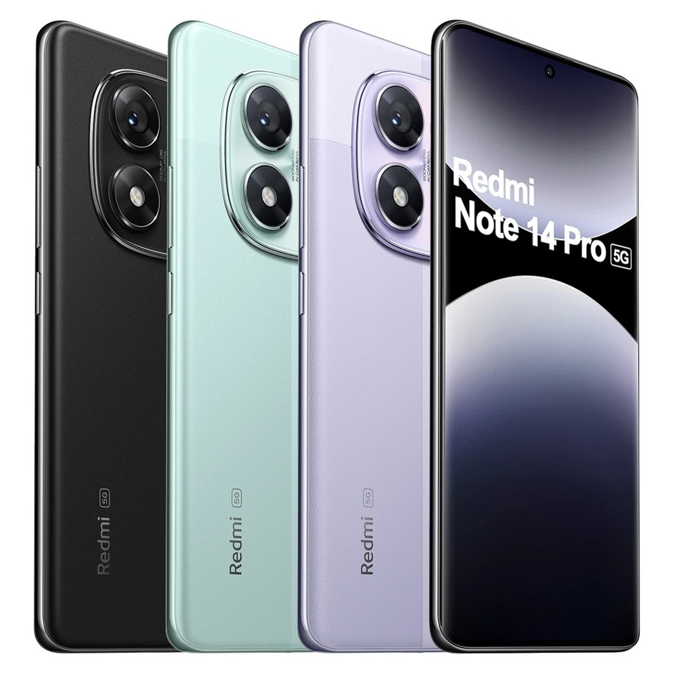 Xiaomi Smartphone Redmi Note 14 Pro 5G 12GB+512GB 6.67" Handy 200MP NFC Dual SIM