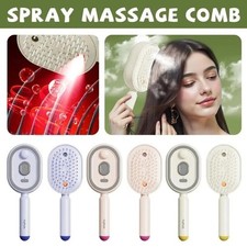 Electric Spray Air Cushion Massage Comb,Self-Cleaning Anti-Tangle Electric Brush