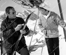 crp-64482 1958 Toni Sailer and cast German foreign film Der Schwarze Blitz aka S