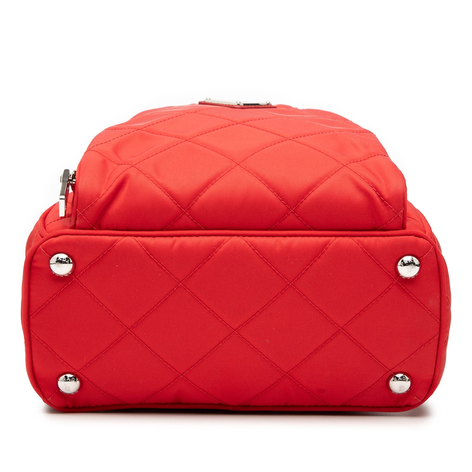 Authenticated Prada Impuntu Tessuto Red Nylon Fab… - image 3