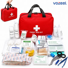 First Aid Kit 160 Pcs, Emergency Camping Hiking Home Office Car Kit, Bandages