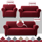 Elastic Sofa Slip Cover Soft Furniture Protector Settee Throws 1/2/3/4 Seater