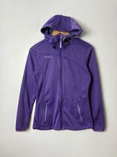 O’Neill Purple Softshell Jacket Hoodie Women’s S Full Zip Outdoor Fleece Y2K