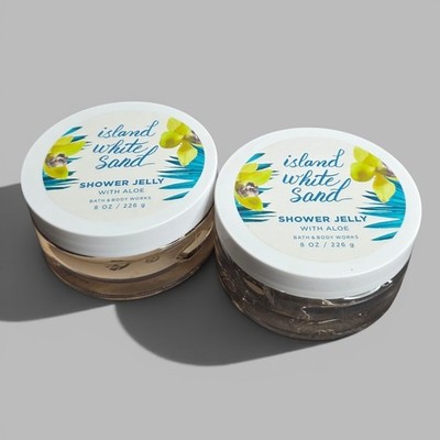- Bath & Body Works 2-Pack Island White Sand Shower Jelly with Aloe 8oz New HTF