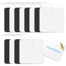 Extra Large Tens Unit Replacement Pads 4'' x 4" 12 Pcs with Pad 12pcs