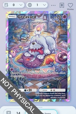 Pokemon TCG POCKET - Greavard 1 , Paldean Wonders, English