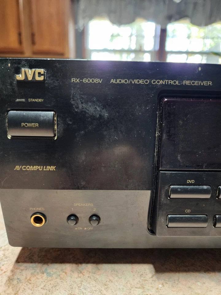 JVC RX-6008V Audio/Video Control Receiver Dolby Digital Surround, Used, W/wires - Image 2 of 4