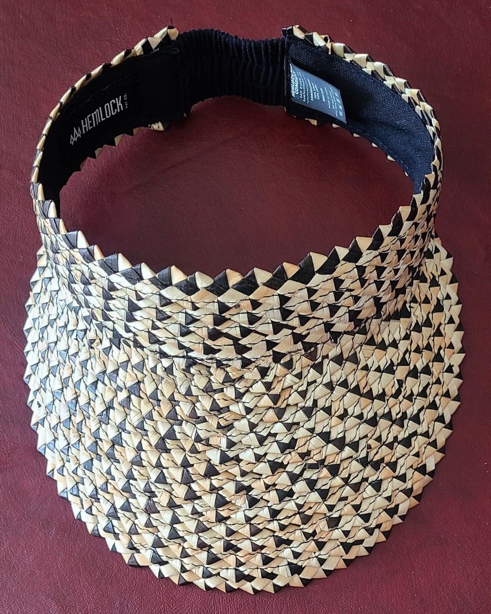 Hemlock Hat Visor Straw Hat HEMLOCK Hat Straw Visor Capri In