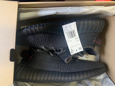 Adidas Yeezy Boost 350 V2 Static Black Non Reflective Size