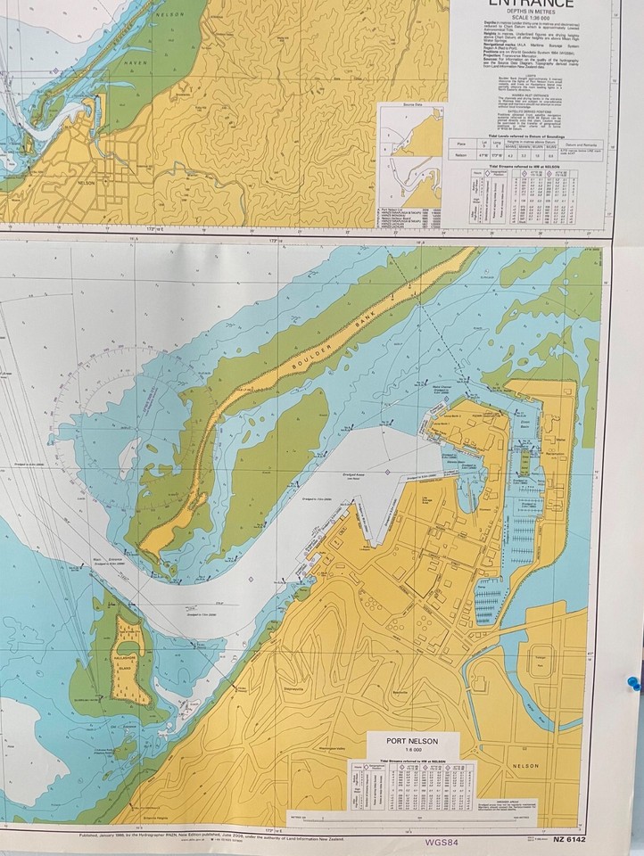 Admiralty NZ 6142 SOUTH ISLAND NORTH COAST NELSON HARBOUR ENTRANCE