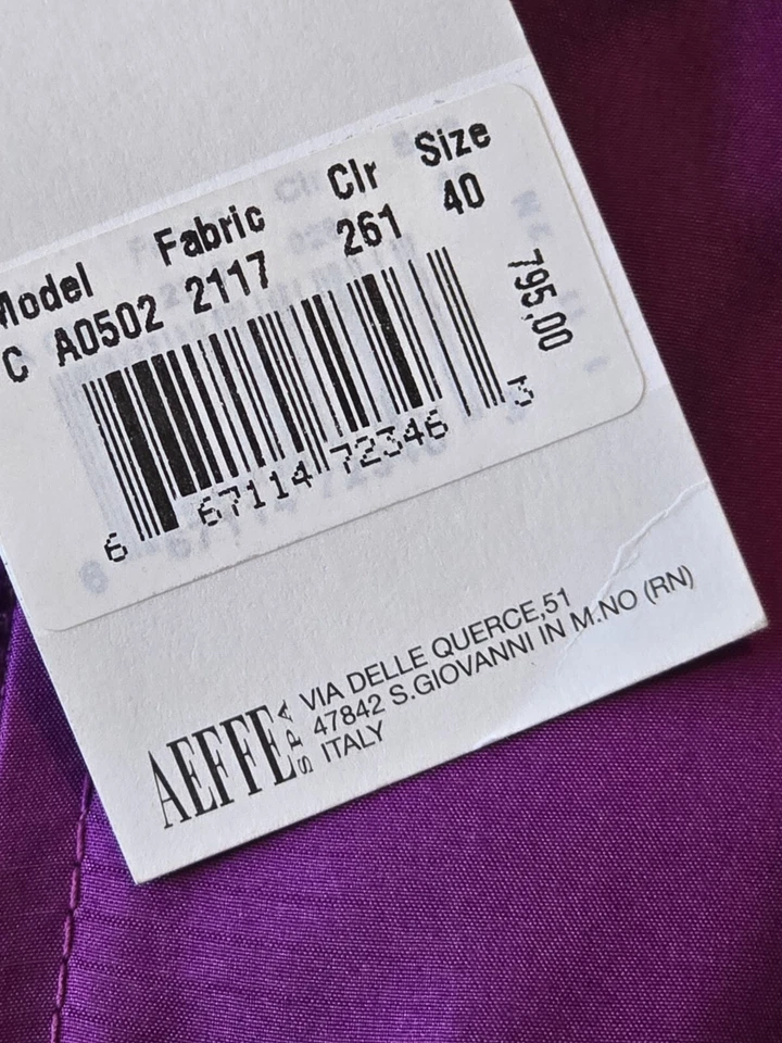 Jaqueta com Capuz New Old Stock Philosophy Alberta Ferreti Roxa Seda Flowy - Imagem 4 de 4