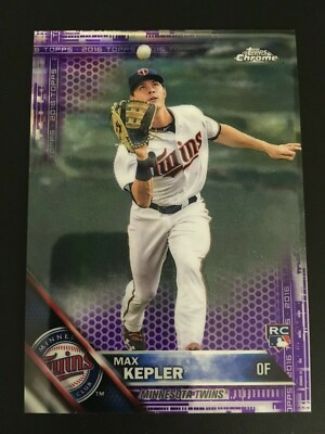 2016 Topps Chrome Purple Refractor Rookie RC 138 Max Kepler ed/275