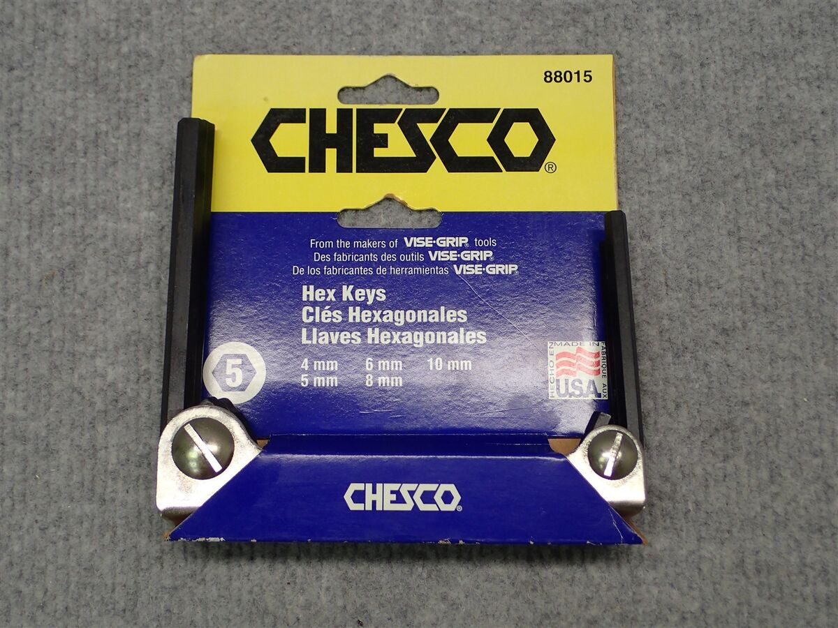 NEW!! Chesco HEX KEYS, 4MM, 5MM, 6MM, 8MM, and 10MM, P/N NEW!! Chesco HEX KEYS, 4MM, 5MM, 6MM, 8MM, and 10MM, P/N