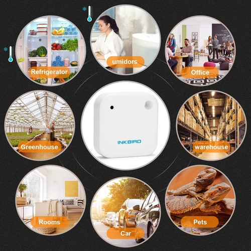 Inkbird Temperature Humidity Smart Sensor Bluetooth Greenhouse IBS-TH2 - Picture 4 of 10