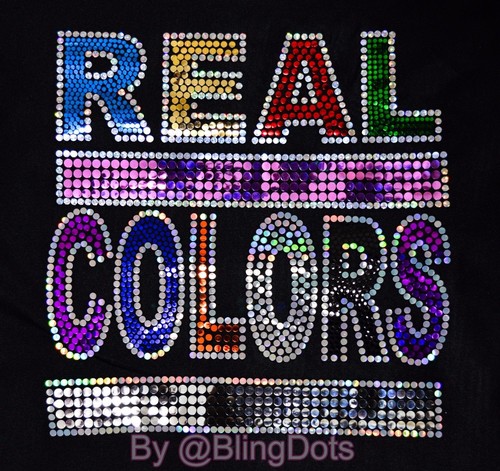 Individueller Bling Text Bügelbild Transfer Glitzer Pailletten Hot Fix Flitter individuelles Logo - Bild 3 von 6