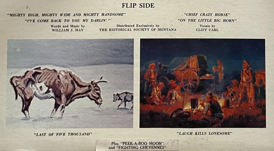 Cliff Carl The Montana Music of Charles M. Russell LP EX SRC Western Folk (1961) - Изображение 4 из 4