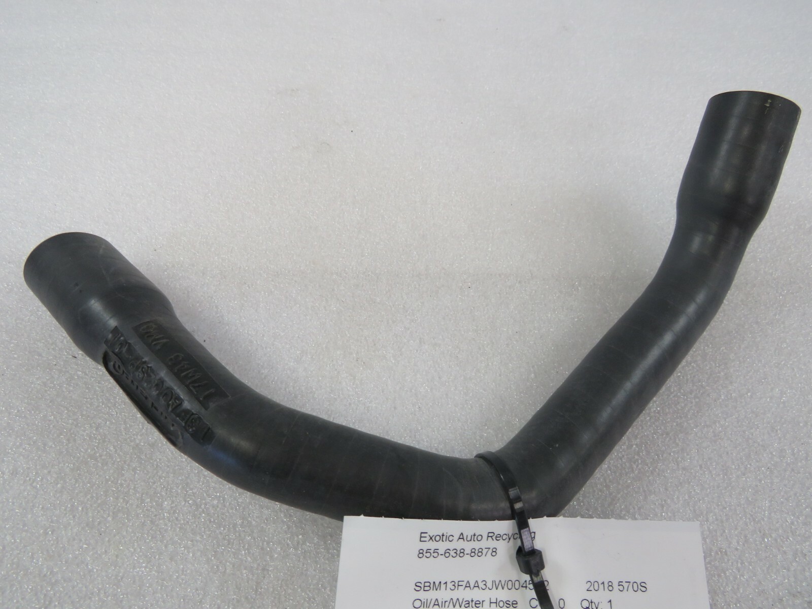 Mclaren 570s, Drain Hose, Used, P/N 13FA002SP