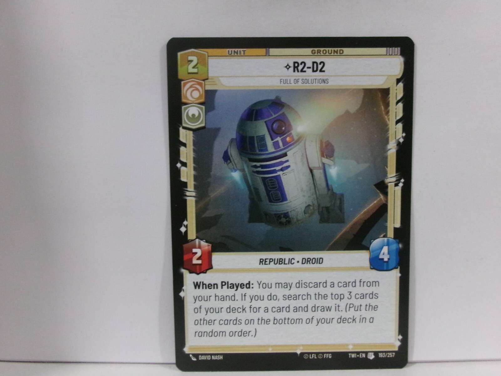 R2-D2 - Full of Solutions #193/257 Star Wars Unlimited Twilight of the Republic