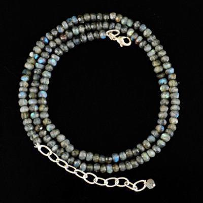 Exclusive Blue Flash Labradorite Faceted Beads Strand For $6