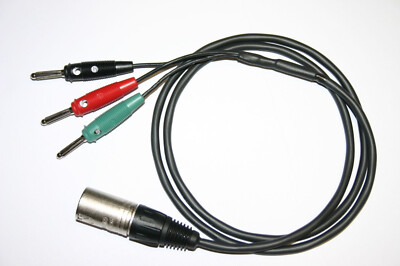 Adapterkabel für Bandmaschinen Stellavox Nagra Revox XLR male - 3 x Bananen