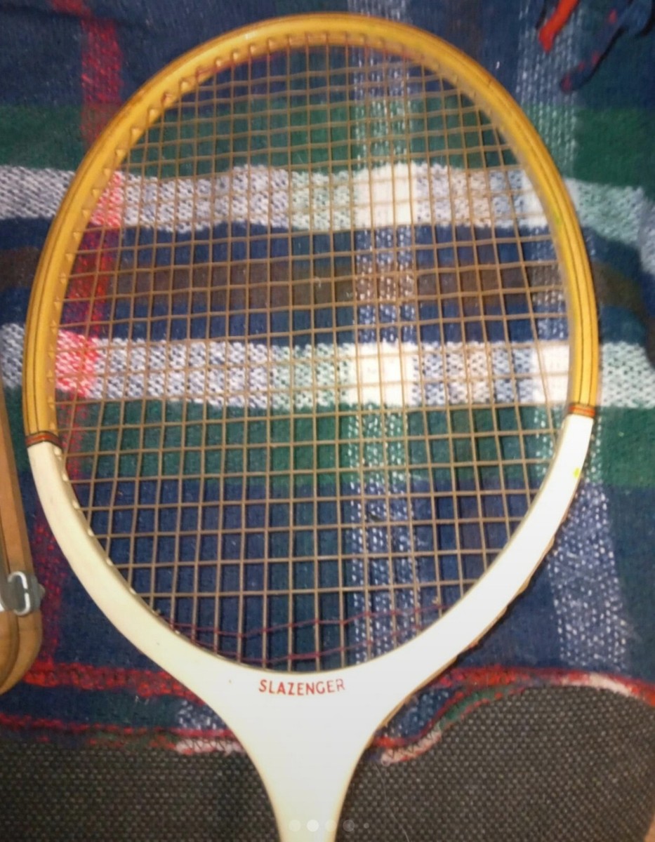 Lot Presse Tête Vintage Slazenger Flight Commander + Dunlop – Bon état
