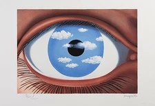 Rene Magritte - The False Mirror (lithograph, plate-signed & numbered)