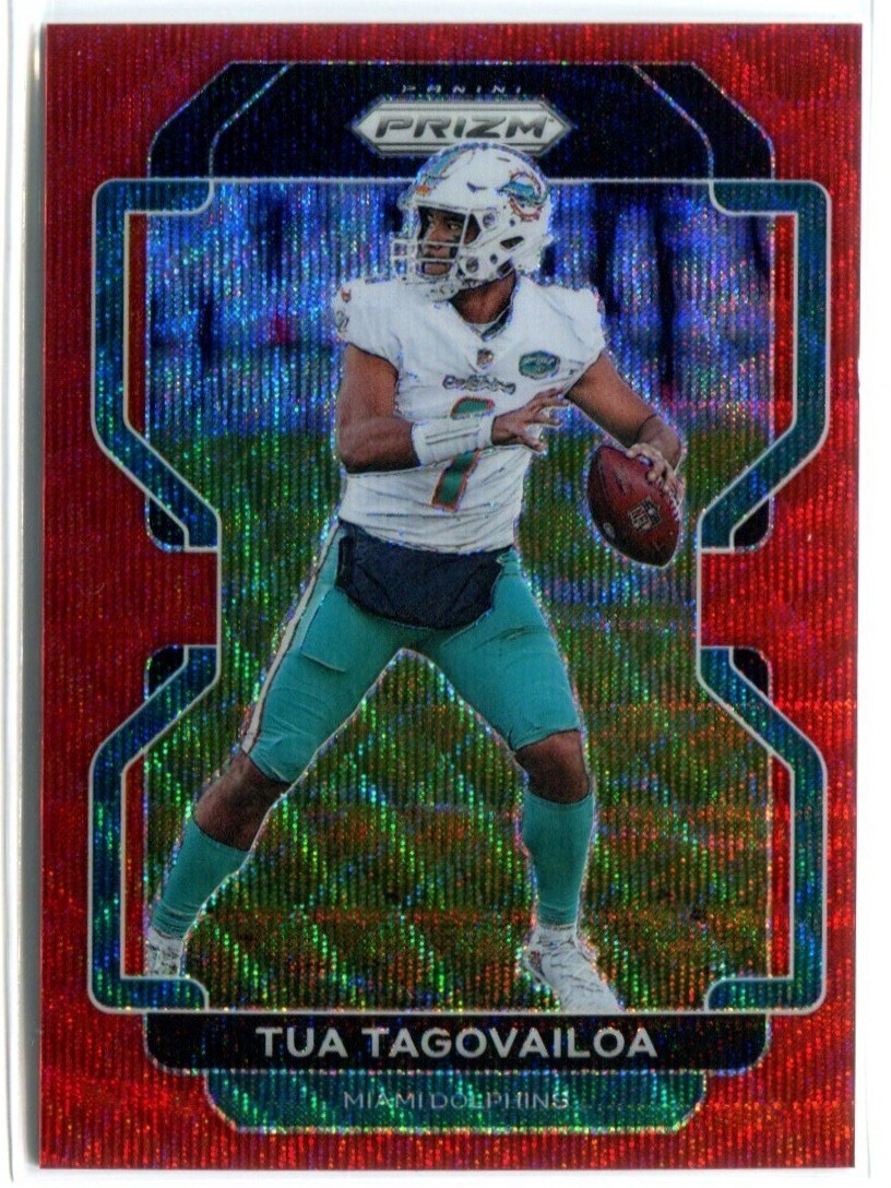 TUA TAGOVAILOA 2021 Panini Prizm Football RED WAVE PRIZM /149