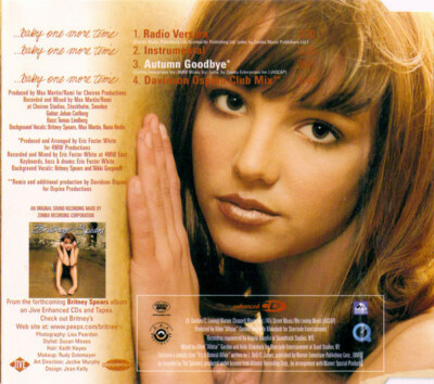 Britney Spears - Baby One More Time - Enhanced CD Excellent