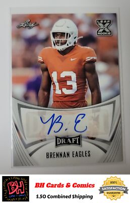 2021 Leaf Draft #BA-BE1 Brennan Eagles Autographs