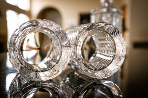 Decantador de espiga de cristal Ralph Lauren y 2 vasos/vasos de whisky - Imagen 5 de 8