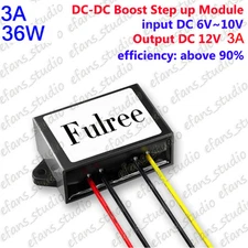 36W DC-DC Boost Step Up Converter 6V~10V 8V 9V to 12V 3A Car Power Supply Module