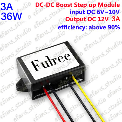 DC 6V 7V 8V 9V 10V Step Up To 12V 36W Car Power Boost Converter Regulator Module