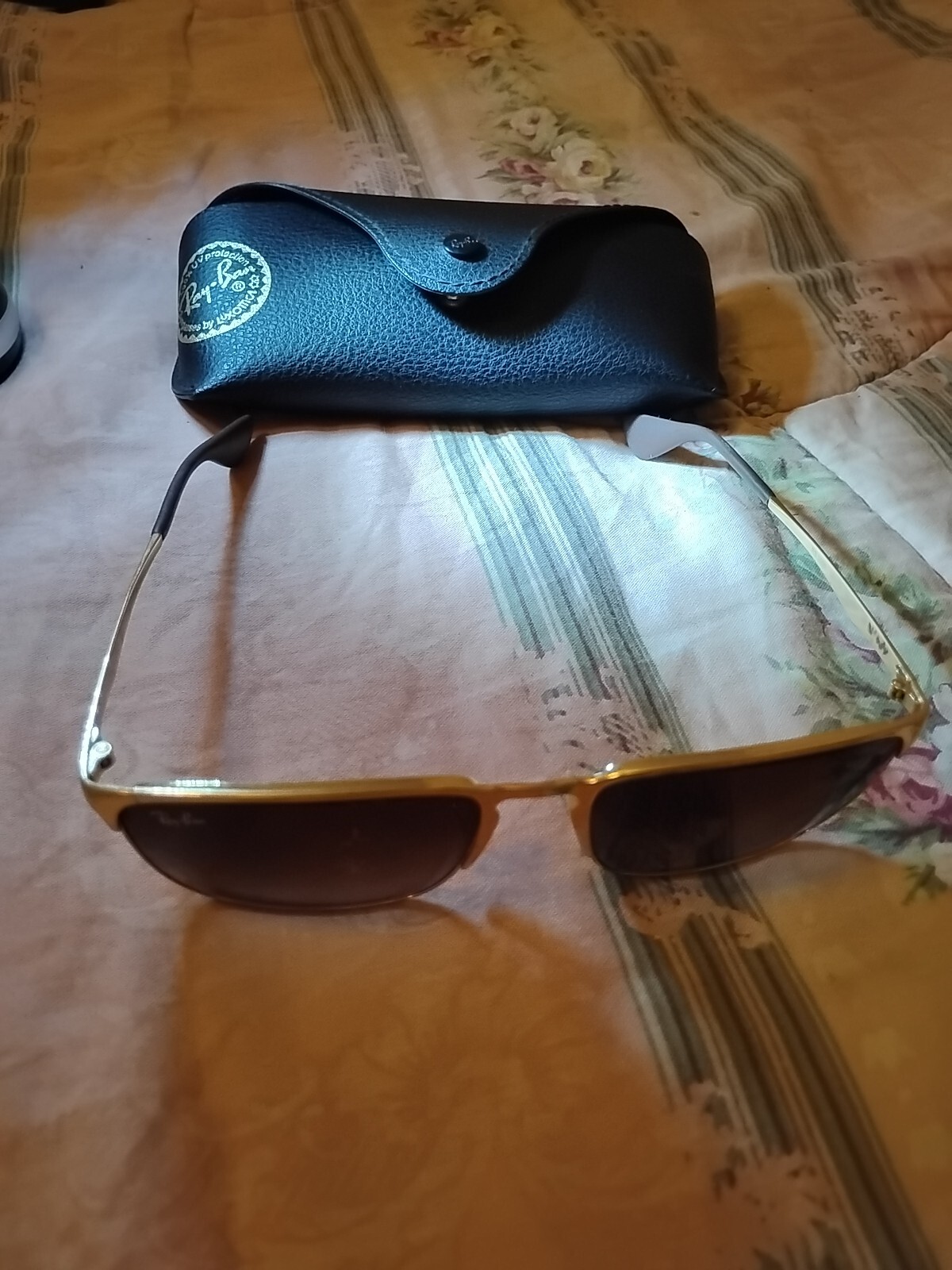 RAY BAN SUNGLASSES FRAME RB3508 001/13 56/17 GOLD FULL RIM VM38