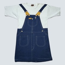 Vintage Wrangler Jeans Tshirt 1980s Overalls Denim 80s Shirt Single Stitch